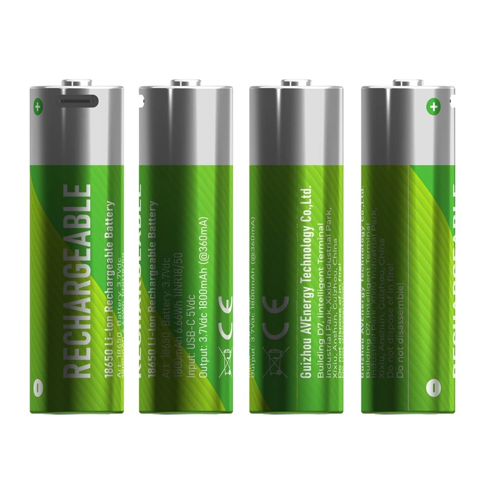 Batterija Rechargeable tal-Lithium Ion Tip 18650